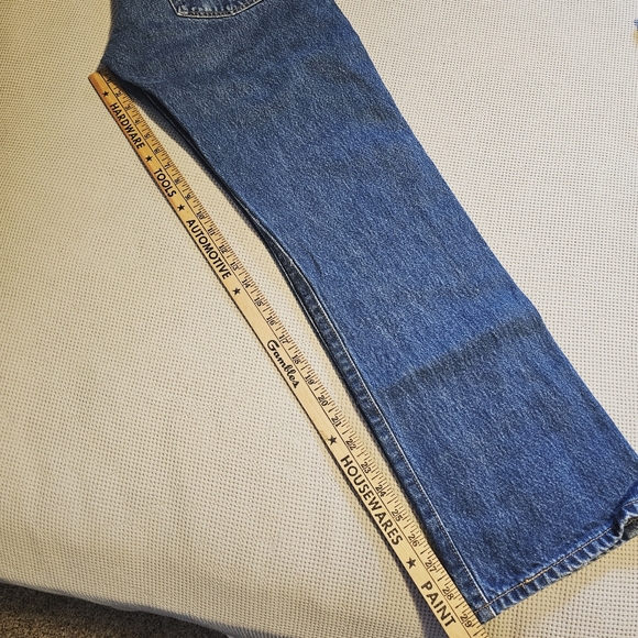 Levis | 501XX Mens Dark Wash 100% Cotton Denim Straight Leg Jeans Size 30 - Picture 10 of 10